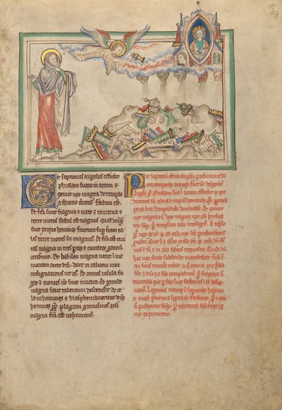 De engel die uitgiet uit het zevende vat door Unknown artist