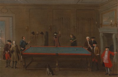 De Biljartkamer door Unknown artist