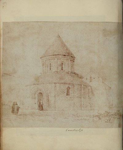 De kerk van het Heilig Graf en Sint-Andreas, Cambridge. door Unknown artist