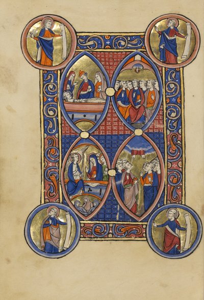De graflegging; De vrouwen bij het graf; De Hemelvaart; Pinksteren door Unknown artist
