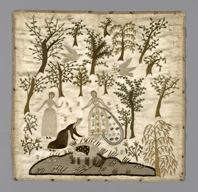 De vondst van Mozes (Naaldwerk) door Unknown artist