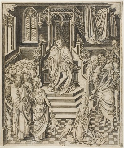 Het oordeel van Salomo door Unknown artist