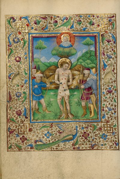 Het martelaarschap van Sint Sebastiaan door Unknown artist