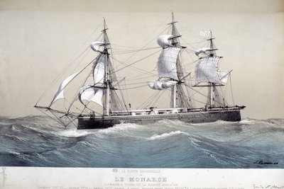 De Monarch, Engelse vloot, circa 1850 door Unknown artist