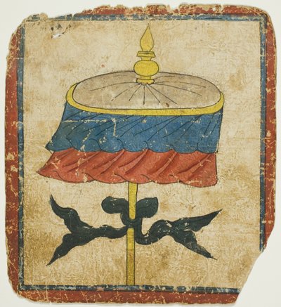 De Parasol (chatra), uit een set inwijdingskaarten (Tsakali) door Unknown artist