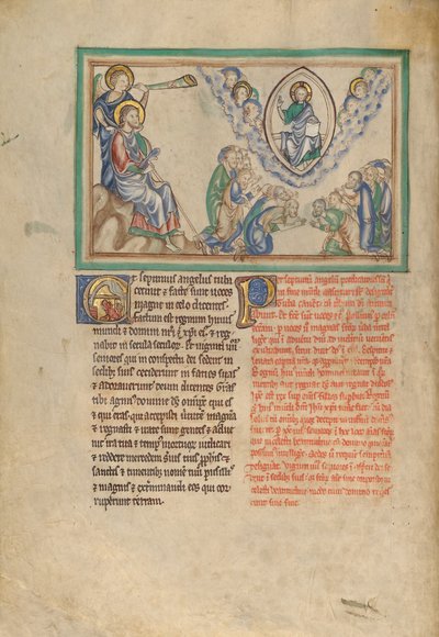 De Zevende Trompet: De vierentwintig oudsten aanbidden de troon van God door Unknown artist