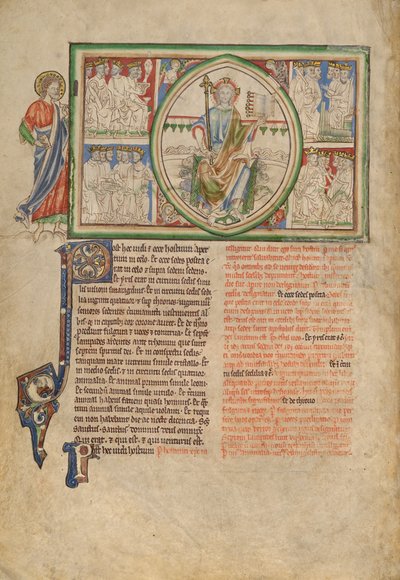 Het visioen van de troon van God en de vierentwintig oudsten door Unknown artist
