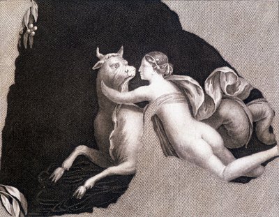 De ontvoering van Europa - gravure door Unknown artist