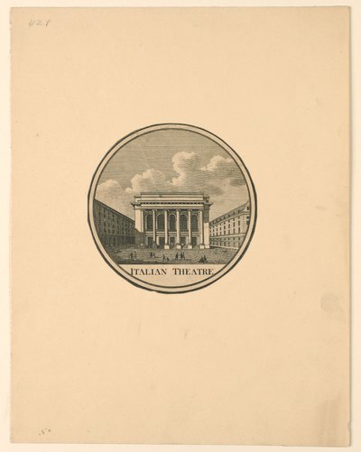 Théâtre des Italiens, Parijs door Unknown artist