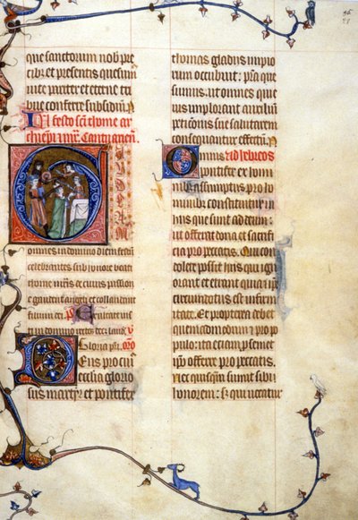 Thomas Becket, 90, 028r: Aanvraag voor toestemming bij de Gemeentelijke Bibliotheek van Toulouse (tel: 05 62 27 66 66) door Unknown artist