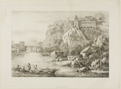 Uitzicht op de Carmes de Caussées in Lyon door Unknown artist
