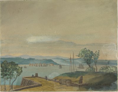 Gezicht op de stad Washington in 1807 door Unknown artist
