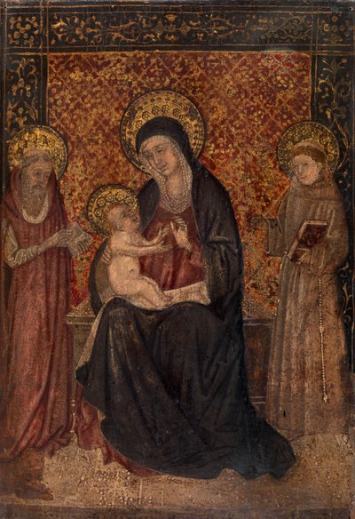 Maagd en Kind met Heiligen Jerome en Franciscus van Assisi door Unknown artist