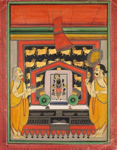 Aanbidding van Dvaraka Nathji in Kankroli door Unknown artist