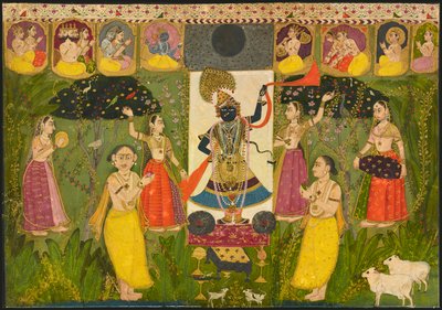 Aanbidding van Shri Nathji door Unknown artist