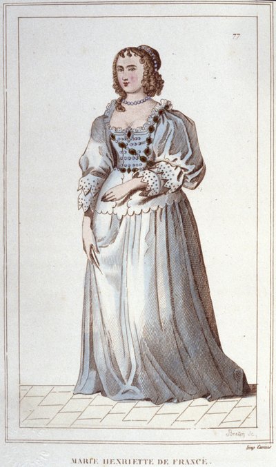 Portret van Henriette-Marie van Frankrijk. Parijs door Unknown artist