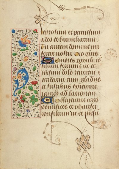 Versierde tekstpagina door Unknown artist/maker