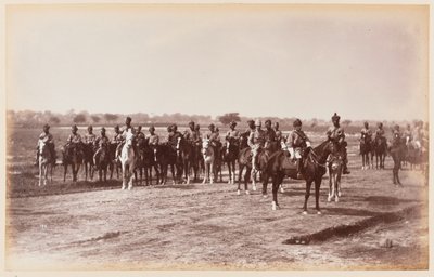 7e Regiment van de Bengaalse Cavalerie, tijdens het Delhi Kamp van Oefening door Unknown photographer