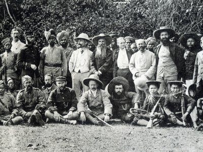 Auguste Pavie (1847-1925), Bretonse ontdekkingsreiziger en de Frans-Engelse missie van de Boven-Mekong in 1895 door Unknown photographer