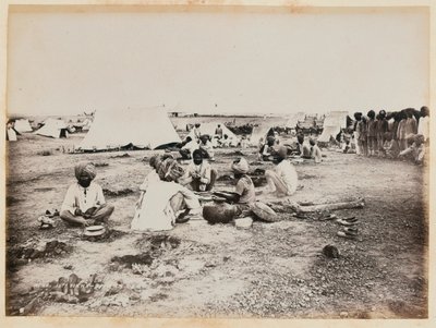 Kamp van de 15e (Bengalen) Inheemse Infanterie, Suakin Veldmacht door Unknown photographer