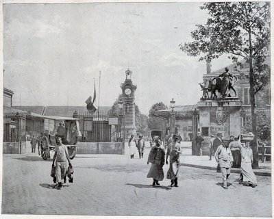 Ingang van de slachthuizen de la Villette door Unknown photographer