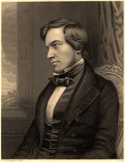 George Fownes (1815-1849). Britse chemicus, ca.1860 (gravure) door Unknown photographer
