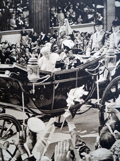 Koning George V en Mary van Teck door Unknown photographer