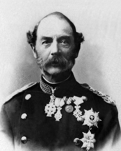 Portret van Christian IX, koning van Denemarken (1818-1906). door Unknown photographer