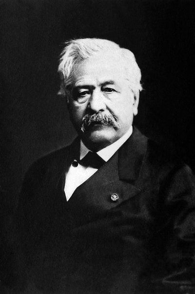 Portret van Ferdinand de Lesseps (1805-1894), Franse diplomaat en ondernemer. door Unknown photographer