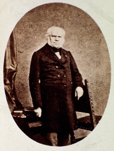 Portret van Francois Joseph (Francois-Joseph) Fetis (1794-1871) Belgische musicoloog, componist, criticus en leraar Fotografie. 19e eeuw. door Unknown photographer