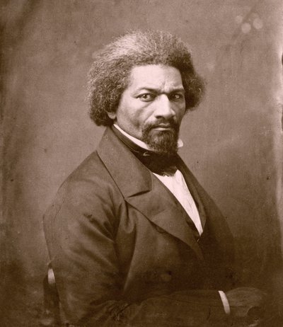 Portret van Frederick Douglass (albumineprint) door Unknown photographer