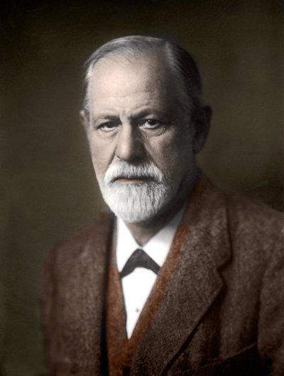 Portret van Sigmund Freud (1856-1939), Oostenrijks psychiater. door Unknown photographer