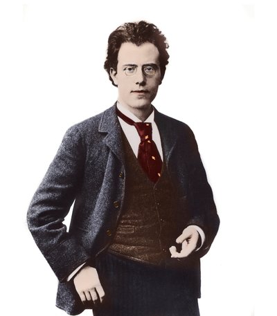 Portret van de Oostenrijkse componist en dirigent Gustav Mahler door Unknown photographer