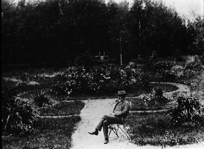 Portret van de componist Piotr Ilyich Tchaikovsky door Unknown photographer