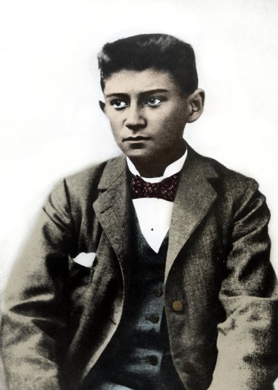 Portret van de jonge Franz Kafka circa 1899 door Unknown photographer