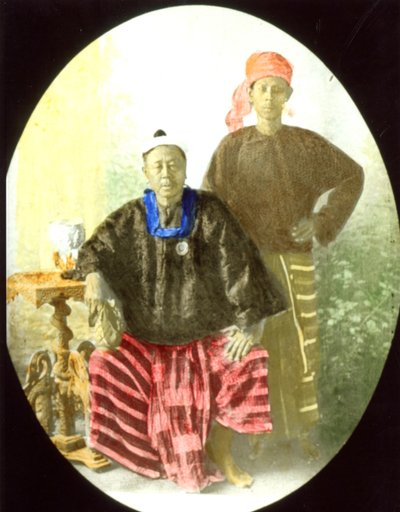Premier van Birma Kinwun Mingyi U Kaung, ca. 1890s door Unknown photographer