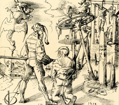 Het hooggerechtshof door Urs (1485-1528) Graf