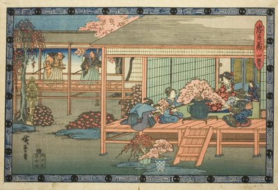 Act 4 (Yondanme), uit de serie "De Wraak van de Loyale Retainers (Chushingura)" door Utagawa Hiroshige