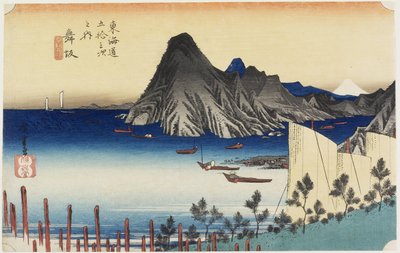 Werkelijk uitzicht op Imagiri, Maisaka, c. 1833 door Utagawa Hiroshige