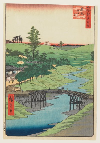 Furukawa Rivier, Hiroo, 1856 door Utagawa Hiroshige