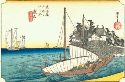 Hiroshige43 kuwana door Utagawa Hiroshige