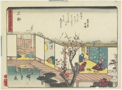 Ishibe, 1837-1844 door Utagawa Hiroshige