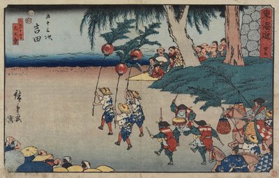 No.35 Yoshida door Utagawa Hiroshige