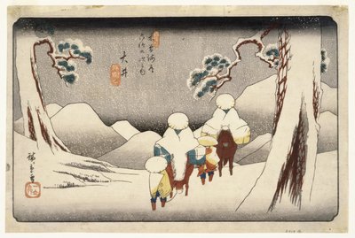 Oi, uit Negenenzestig Stations op de Kisokaido-snelweg, ca. 1843 door Utagawa Hiroshige