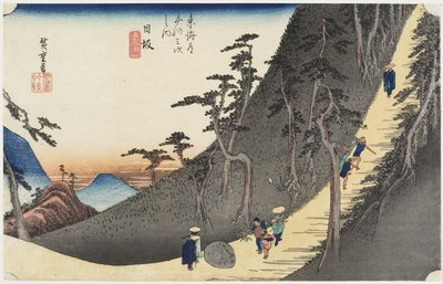 Sayo Bergpas, Nissaka, c. 1833 door Utagawa Hiroshige