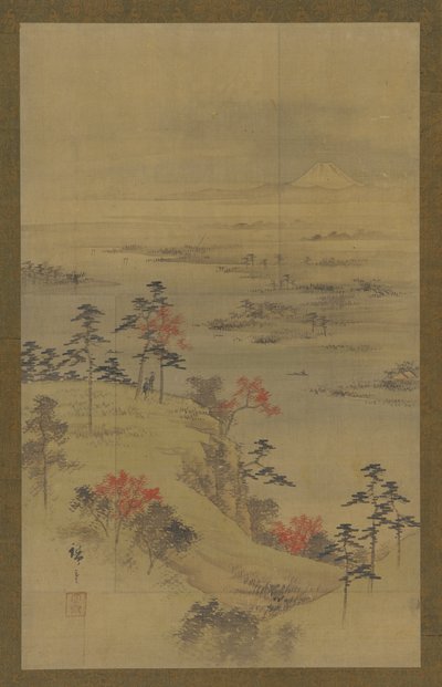 Herfstlandschap, midden 19e eeuw door Utagawa Hiroshige II