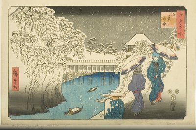 Ochanomizu door Utagawa II Hiroshige