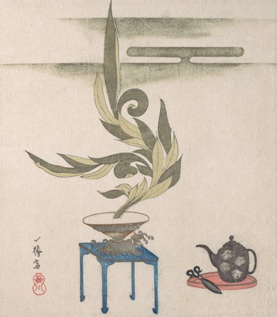 Bloemstuk, 19e eeuw door Utagawa Itchinsai