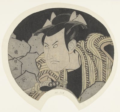 Acteur met zwaard door Utagawa Kunimasa