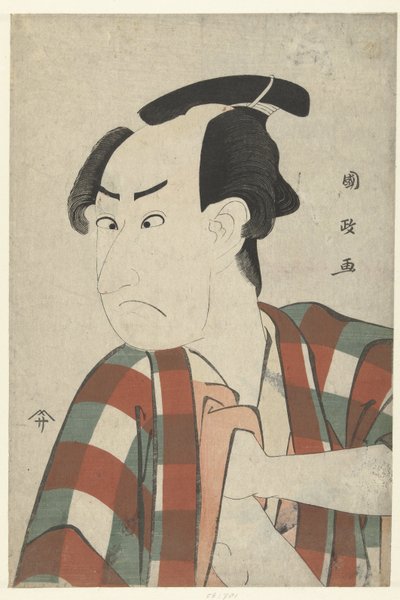 Busteportret van Ichikawa Omezo door Utagawa Kunimasa